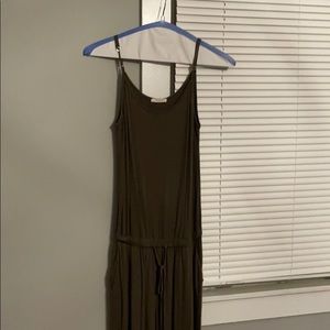 Army green pant suit